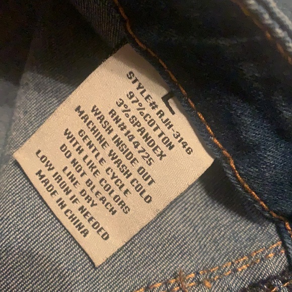 Women’s size L Large hi waist button jeans by American Bazi. NEW!!!! Stretch - Picture 6 of 7